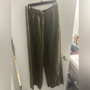 J. Crew Olive Wide Leg Pants